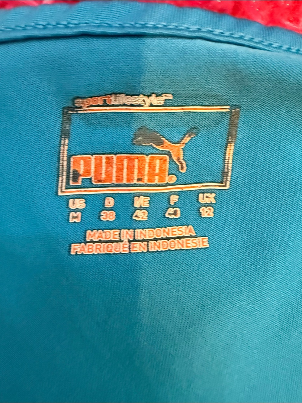 Puma Blue & Teal Athletic Tank Top - Picture 2 of 4
